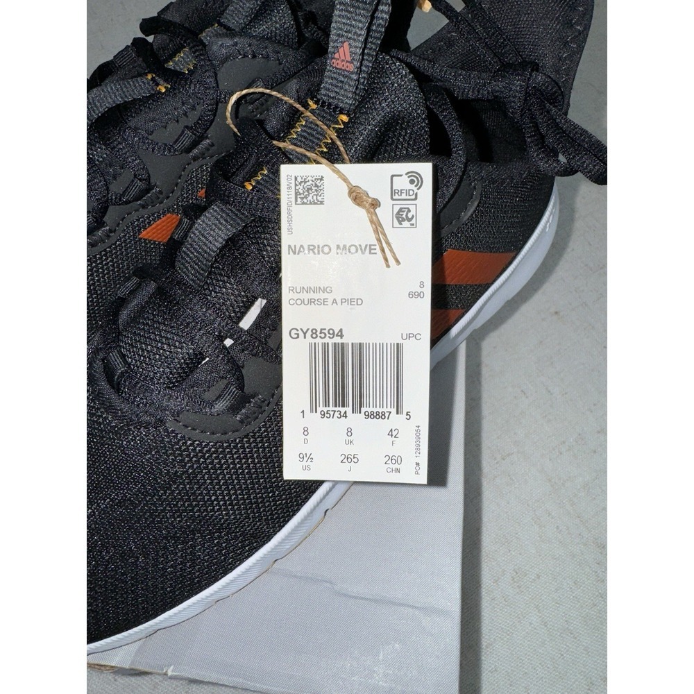 NEW Adidas Nario Move Women's Tennis Shoes 9.5 GY8594 NIB Copper Fall Orange - Picture 2 of 7